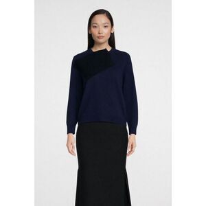 THE ROW Enid Wool And Cashmere Sweater In Navy Blue Size XS